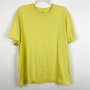 Mode of One Basic Short Sleeve Crew Neck T-Shirt Mens XL Yellow